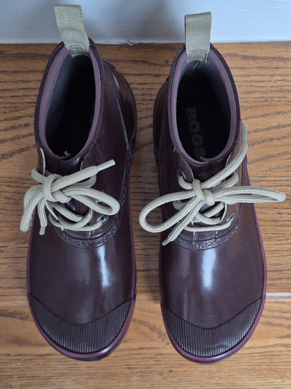 BOGS Charlot Waterproof Insulated Ankle Boots in Deep Burgundy - Picture 3 of 7